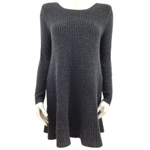 ROMEO & JULIET Couture Gray Long Sleeve Sweater Dress